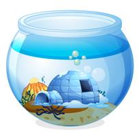 Een grot in het aquarium vector