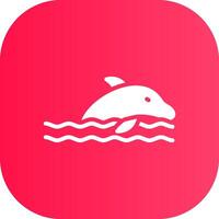 dolfijn creatief icoon ontwerp vector