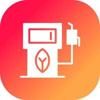 eco benzine pomp creatief icoon ontwerp vector