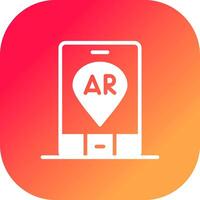 ar navigatie creatief icoon ontwerp vector