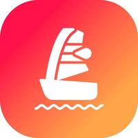 windsurfen creatief icoon ontwerp vector