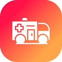 ambulance creatief icoon ontwerp vector