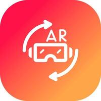 vr bril creatief icoon ontwerp vector