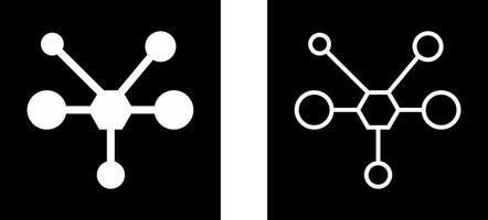 molecuul vector pictogram