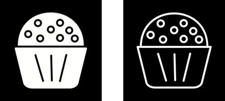 chocola muffin vector icoon