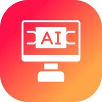 kunstmatig intelligentie- creatief icoon ontwerp vector