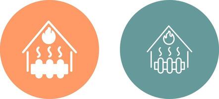 verwarmingssysteem vector pictogram