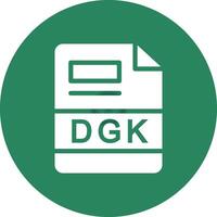 dgk creatief icoon ontwerp vector