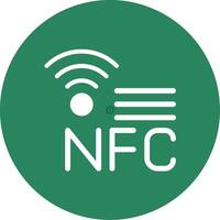 nfc creatief icoon ontwerp vector