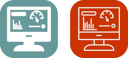 dashboard vector pictogram