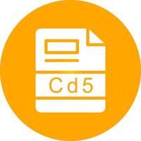 cd5 creatief icoon ontwerp vector