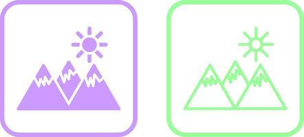 berg vector pictogram