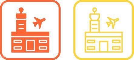luchthaven gebouw vector icoon