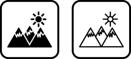 berg vector pictogram