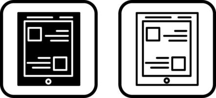 tablet vector pictogram