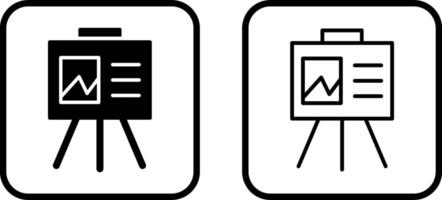 presentatie vector pictogram