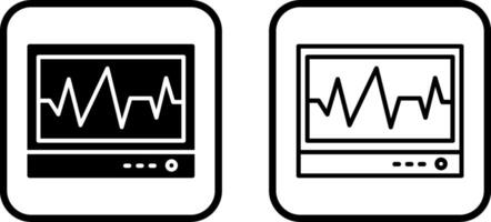 elektrocardiogram vector icoon