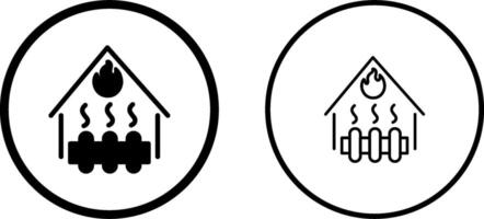 verwarmingssysteem vector pictogram