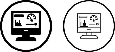 dashboard vector pictogram