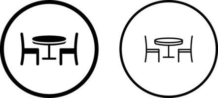 dining tafel vector icoon