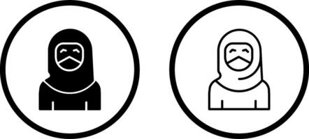 vrouw met Niqab vector icoon