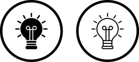 gloeilamp vector pictogram