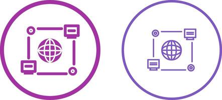 computer verbinding vector icoon