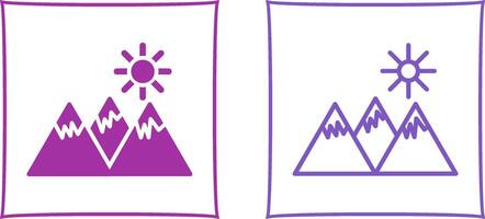 berg vector pictogram