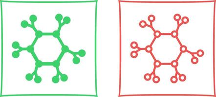 molecuul vector pictogram