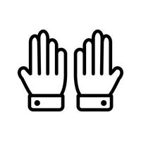 Handschoenen Icon Vector Illustration