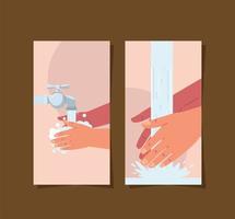 handwas hygiëne vector