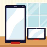 telefoons en tablets vector