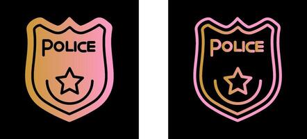 Politie insigne vector icoon