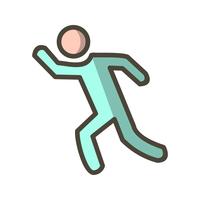 Runner pictogram vectorillustratie vector