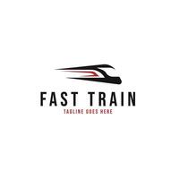 snel trein logo ontwerp concept vector illustratie