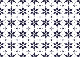symbool meetkundig donker blauw bloemen Aan wit achtergrond naadloos kleding stof etnisch patroon voor kleding tapijt behang omhulsel enz. vector