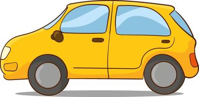 auto tekenfilm sticker in retro stijl Aan wit achtergrond, vector illustratie voor reizen thema.