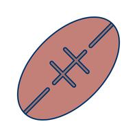 Rugby pictogram vectorillustratie vector
