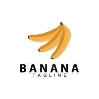 banaan logo ontwerp vers plantage boer banaan fruit vector silhouet sjabloon illustratie