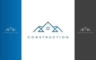 huis bouw gemakkelijk logo ontwerp vector