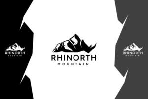 neushoorn berg modern logo vector