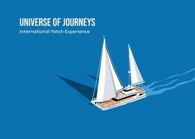schip boot behang Startpagina illustratie vector ontwerpen