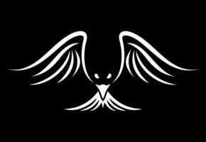 nacht vogel idee vector logo ontwerp