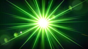 groen gloed licht met lens gloed, vector illustratie