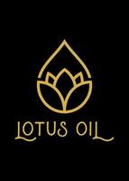 lotus olie idee vector logo ontwerp