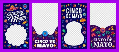 cinco de mayo Mexico vakantie sociaal media sjabloon vector