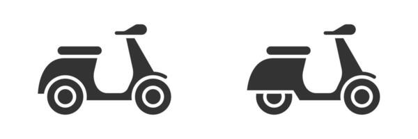 scooter icoon. gemakkelijk ontwerp. vector illustratie.