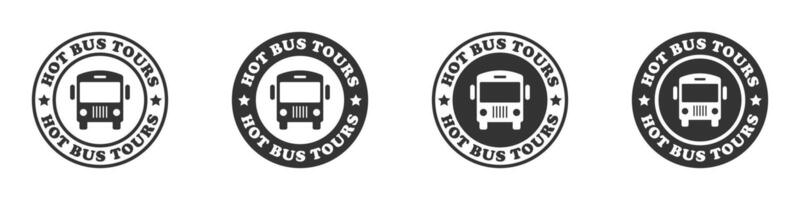 bus tours icoon. vector illustratie.