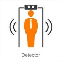 detector en veiligheid icoon concept vector