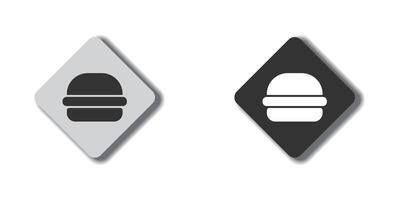hamburger icoon. Hamburger logo. vlak vector illustratie.